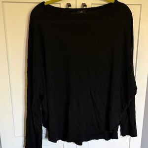 Classic Black Long Sleeve Women's Top